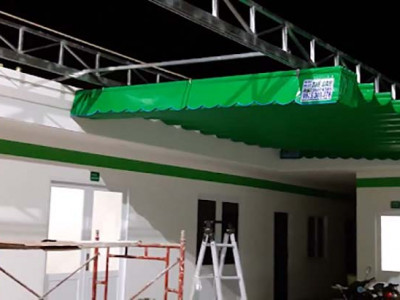 Đơn vị thi công mái hiên cố định và mái xếp di động tại tphcm
