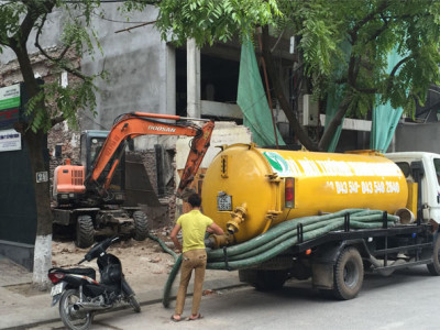 Báo giá thi công thông tắc cống, báo giá hút bể phốt tại Đống Đa HN