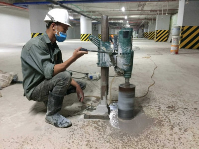 Dịch vụ khoan cắt đục bê tông giá rẽ tại quận 12 TPHCM