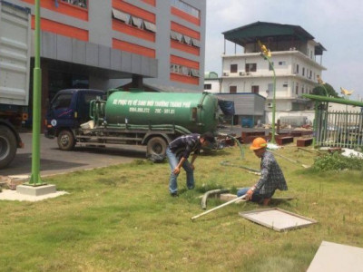 Hút bể phốt tại Sông Công, Thái Nguyên sạch triệt để không đục phá