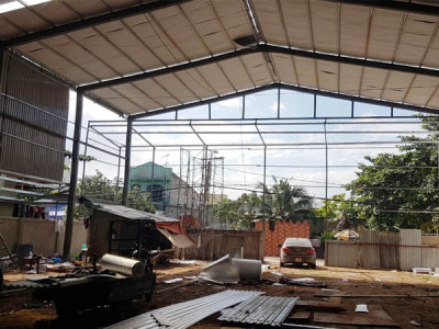 Thi công và sửa chữa nhà xưởng nhà kho tiền chế tại Tân An Long An