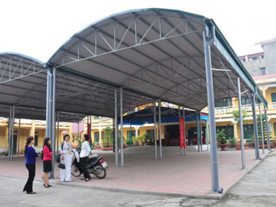 Thi công lắp đặt hàn sắt tiền chế mái hiên mái che uy tín tại Tphcm