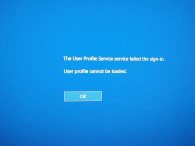 Hướng dẫn sửa lỗi "User profile cannot be loaded Win 10"