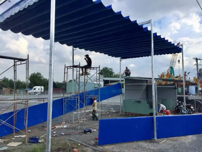 Dịch vụ lắp đặt và sửa chữa mái bạt mái xếp mái kéo tại Quận 12 Tphcm