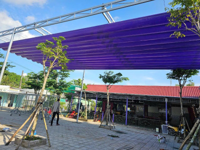 Dịch vụ lắp đặt & sửa chữa mái bạt mái kéo tại Bến Lức - Long An