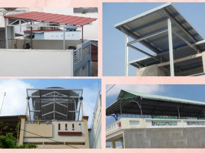 Dịch vụ hàn mái vòm mái che tiền chế sân thượng theo yêu cầu ở Tphcm