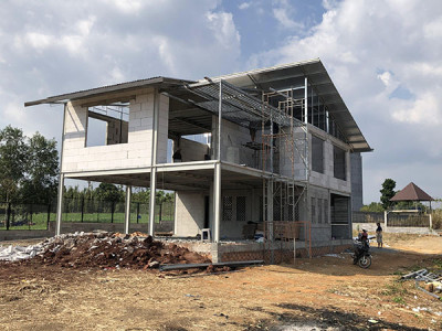 Thi công nhà lắp ghép tiền chế, phòng sạch tấm panel tại Bình Chánh