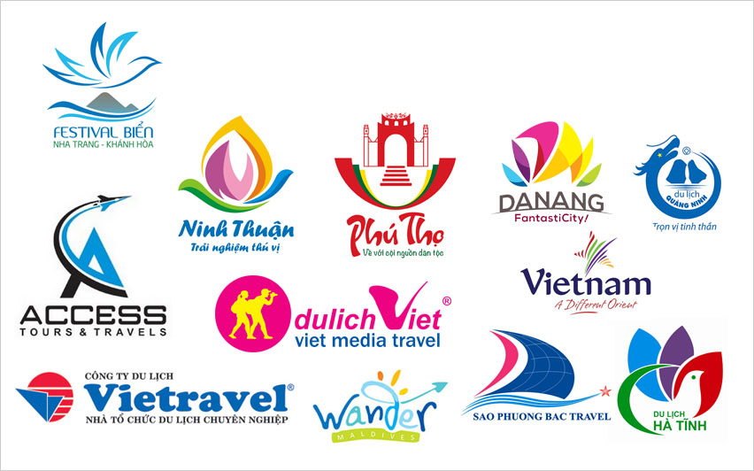 Một số mẫu logo du lịch tham khảo - www.quocbuugroup.com